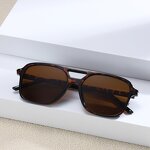 Sunglasses for Women Manufacturer - Double Beam Large Square Frame UV400 Europe & America Trend & Custom Logo