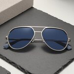 Pilot Sunglasses Manufacturer - Large Metal Frame Polarized Classic Retro for Driving