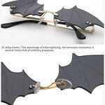 Eyeglasses Frames Manufacturer - Bat Rimless Decorative for Holiday Party Fun Props