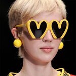Sunglasses for Women Manufacturer - Heart Shaped Colors Frame Funny for Beach Party Y2K Wholesale