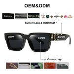 Retro Sunglasses Manufacturer - Metal Decoration Small Square Frame Pop Punk