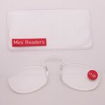 Reading Glasses Manufacturer - Ultrasmall Mini Square Frame TR90 Clip on Nose Lightweight Portable