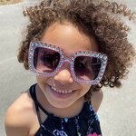 Children's Sunglasses Manufacturer - Square Polarized UV400 Yellow Black Frame Diamond Set