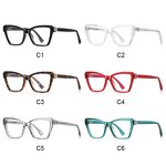 Optical Frames for Women Manufacturer - Cat Eye TR90 Propionic Acid Pin Metal Frame