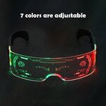 Party Glasses Manufacturer - LED Transparent Screen Punk Style Electronic Dynamic Effect Night Vision Luminous