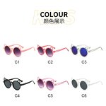 Children's Sunglasses Manufacturer - Colorful Cat Ear Round Frame Cartoon for Boys & Girls