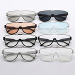 Sunglasses Manufacturer - Acetate Large One-Piece Lens Y2K Style Street Shot Unisex