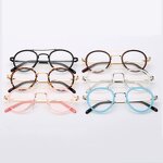 Optical Frames for Men Manufacturer - Round Double Bridge Metal Retro Artistic Plain
