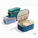 Jewelry Box Manufacturer - Velvet Mini Portable Storage Travelling Packaging & Custom Logo