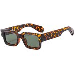 Sunglasses Manufacturer - Small Square Frame UV400 Comfortable Unisex in Black White Green