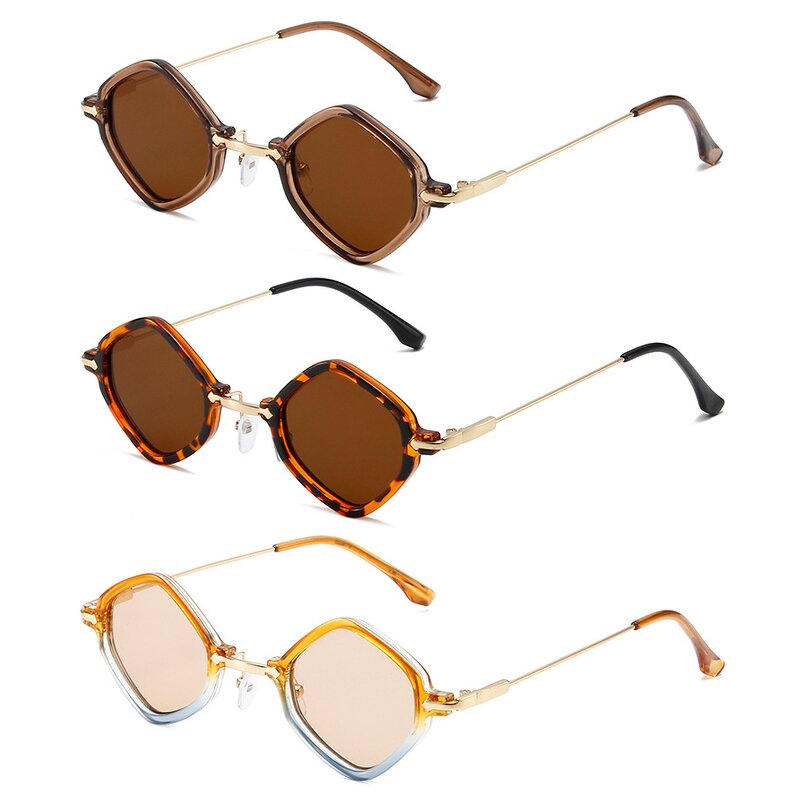 Retro Sunglasses Manufacturer - UV400 Diamond Metal Frame for Women Outdoor