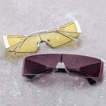 Sunglasses Manufacturer - Futuristic Metal Framed Polarized Glass Lenses for Outdoor Driving