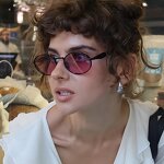 Sunglasses for Women Manufacturer - UV400 Small Oval Metal Frame Luxury Brand