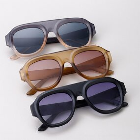 Sunglasses for Women Manufacturer - Large Frame One Piece Square UV400 European & American Trend Outdoor