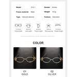 Eyeglasses Frame Manufacturer - Oval Diamond Foldable 2024 Jewelry Accessories for All Faces