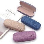 Glasses Case Manufacturer - Unisex Linen Mirror Iron Box with PU and Cloth & Customizable Logo
