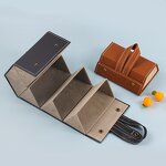 Eyeglass Case Manufacturer - Multi-functional Folding Leather Jewelry Sunglasses Box Handmade