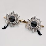 Sunglasses Manufacturer - Retro Hip Hop Diamond Embellished Ultra Small Round Metal Frame Unisex