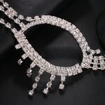 Eyewear Chain Manufacturer - Hollow Out Rhinestone Jewelry Elastic Dance Fringe Face Jewelry