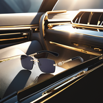 Sunglasses for Women Manufacturer - Leopard Head Decorate Rimless Square Metal UV400 for Business