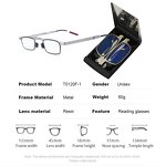 Reading Glasses Manufacturer - Multi-functional Portable Anti Blue Light Folding with Case and Phone Holder