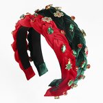 Hair Accessories for Women Manufacturer - Rhinestone Jewelry Christmas Headband Handmade Hair Clip