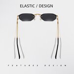 Sunglasses for Women Manufacturer - UV400 Lightweight Rimless Punk Metal Retro Europe & America