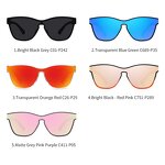 Sunglasses for Women Manufacturer - UV400 One Piece Lightweight Square TR Frame Polarized