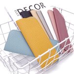 Eyeglasses Cases Manufacturer - Thick PU Leather Litchi Pattern Protective Cover Sunglasses Storage