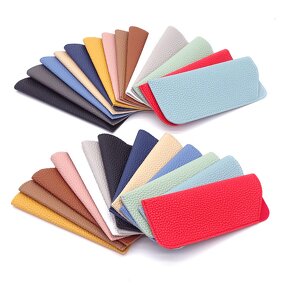 Eyeglasses Cases Manufacturer - Thick PU Leather Litchi Pattern Protective Cover Sunglasses Storage