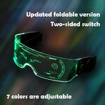 Party Glasses Manufacturer - LED Transparent Screen Punk Style Electronic Dynamic Effect Night Vision Luminous