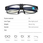 Reading Glasses Manufacturer - Portable Flip up Lenses Square Frame HD Optical