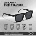 Sunglasses for Women Manufacturer - UV400 Square TR Frame Classic European & American for Driving