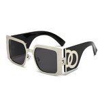 Sunglasses Manufacturer - Clear Square UV400 Metal Acetate Frame Runway Groovy Unisex