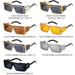 Sunglasses Manufacturer - Square Frame Future Technology Y2K Design & Custom Logo