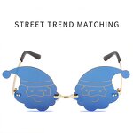 Sunglasses Manufacturer - UV400 Cartoon Dragon Flame Festive Rimless for Christmas Party
