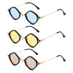 Retro Sunglasses Manufacturer - UV400 Diamond Metal Frame for Women Outdoor