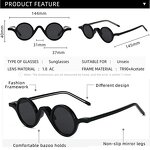 Y2K Sunglasses Manufacturer - UV400 Retro Round Acetate Frame