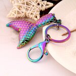 Mermaid Tail Keychain - Manufacturer with Rainbow Metal Shaped Pendant for Bag Accessories for Woman