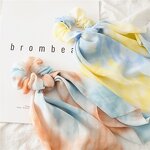 Hair Scrunchies for Women - Manufacturer with Fashion Chiffon Bow Ties Ponytail Holders Bandana Tie Dye