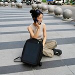 Solar Backpack Manufacturer - Lusen Dual Output 15W 5V Waterproof USB Large Capacity USB/Type-C Dual