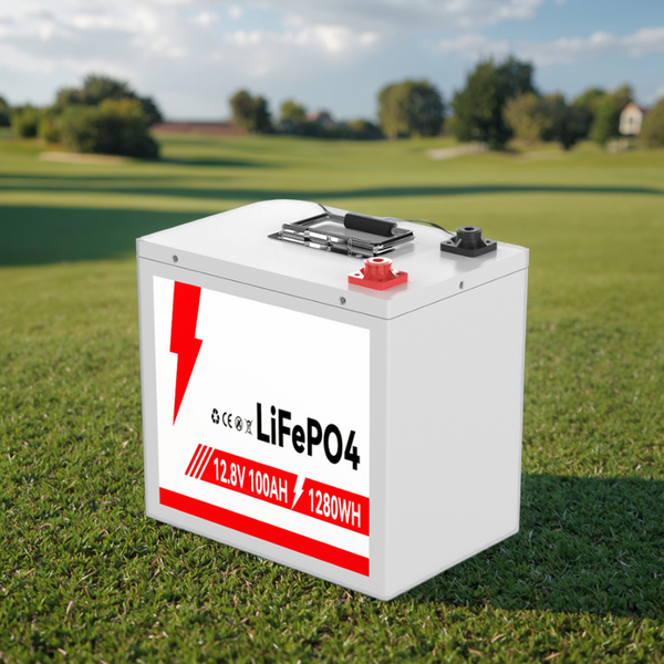 LiFePO4 Battery Pack Manufacturer - Lusen 6000 Cycles Liquid 12v 100/120/135/200Ah Golf Cart RV Campers Built-in Bluetooth