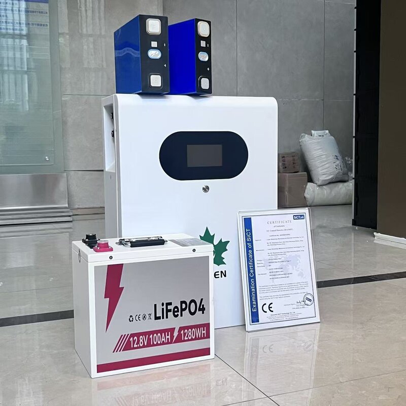 LiFePO4 Battery Pack Manufacturer - Lusen 12.8V 4-Cell 100/120/135/200Ah for Golf Cart RV Campers Built-in Bluetooth 6000 Cycles