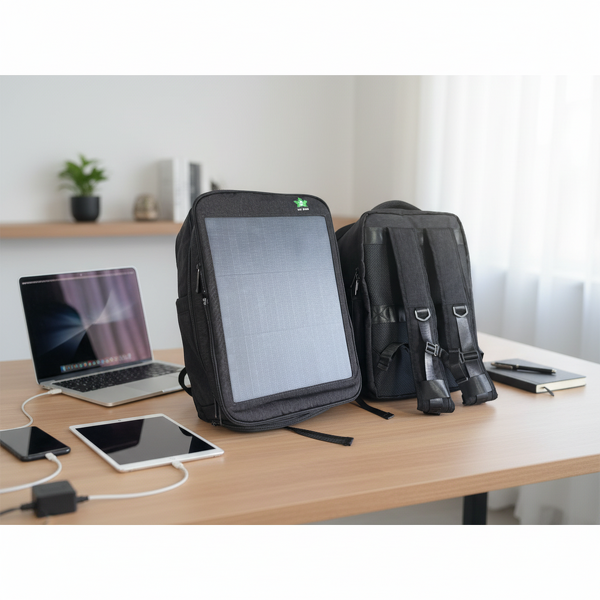 Solar Backpack Manufacturer - Lusen LS-15W Dual Output 15W 5V Waterproof 100% Nylon USB/Type-C