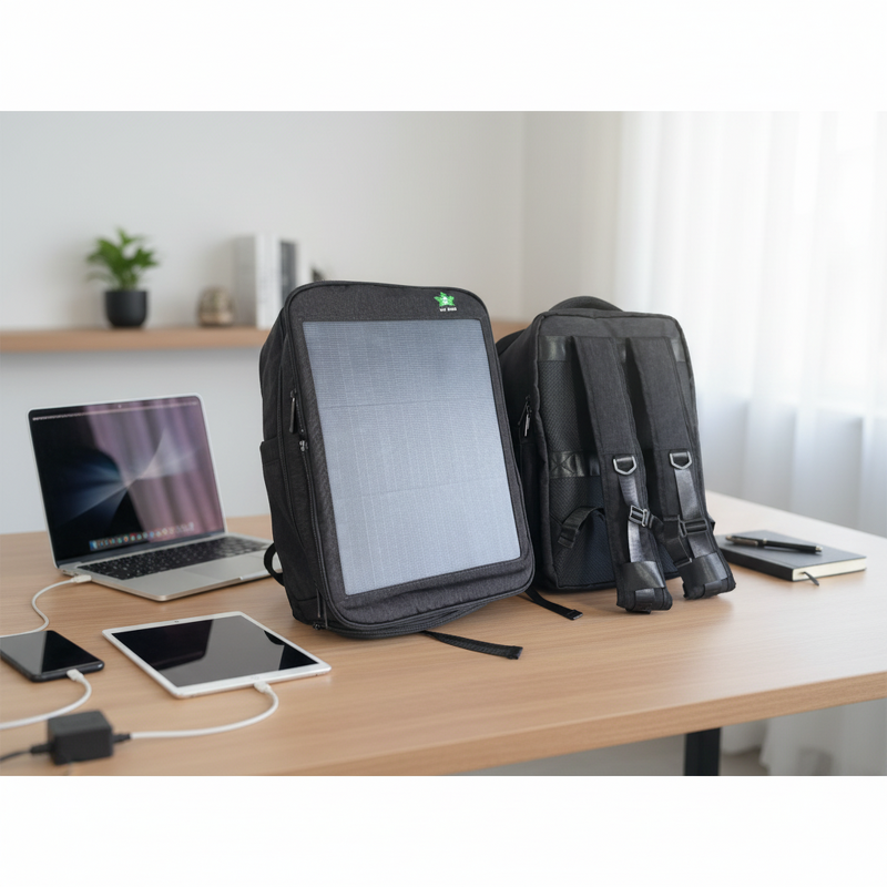 Solar Backpack Manufacturer - Lusen LS-15W Dual Output 15W 5V Waterproof 100% Nylon USB/Type-C