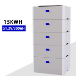 Lifepo4 Battery Manufacturer - 15KWh Split Stackable 51.2V 300Ah IP65 Hybrid Grid CAN for Home Solar Storage Backup with BMS
