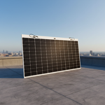 Solar Panel Manufacturer - Lusen HJT 600W 16.49%-17.52% Efficiency Pure Black Glass Front Aluminium