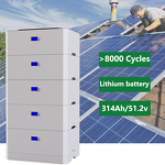 Lithium Iron Phosphate Battery Manufacturer - 15KWh Stackable Rechargeable 51.2V 300Ah Home Solar Storage Backup IP65 Protection