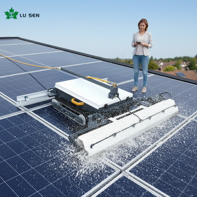 Solar Panel Cleaning Robot Manufacturer - Fully Automatic Wet/Dry Brush Dual-Purpose