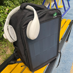 Solar Panel Backpack Manufacturer - Lusen 15W Mono PERC with 20L Waterproof 100% Nylon USB/Type-C Dual Output